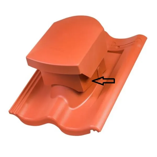Bramac PVC nástavec sanitární DuroVent / červený