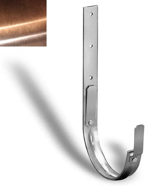 Hák žlabový opláštěný 250/430 mm / měď