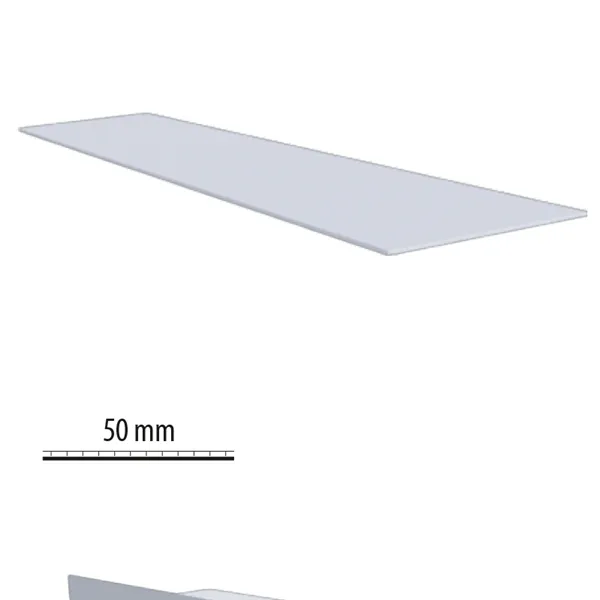 Pásek r.š.50 mm  /  BAUDER PVC světle šedá 7035
