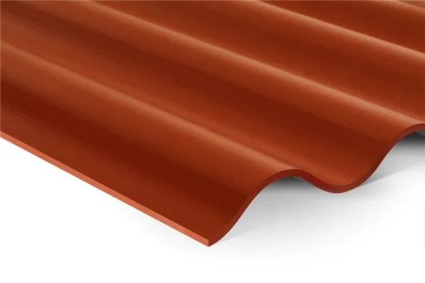 Střešní krytina Cembrit A5 vlnitá 2500 x 918 mm / červená, vláknocementová
