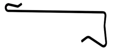 Cembrit zavěšovací háček 120 x 4,0 mm / černý