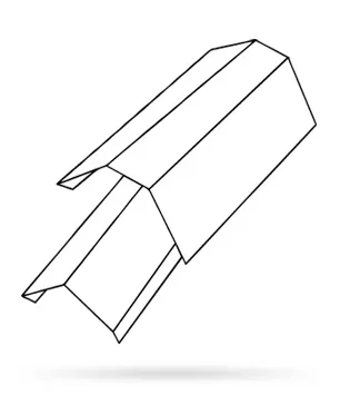 Bramac dvoudílná okapnice k Max 7° / černáá