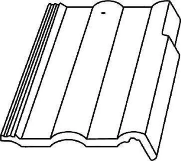 Střešní krytina Bramac Classic krajní taška pravá / Standard cihlově červená (výprodej)
