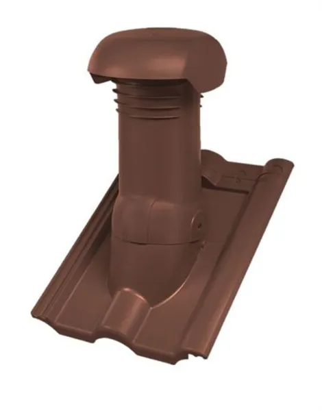 Bramac Classic komplet odvětrání 125 PVC DuroVent / červenohnědá