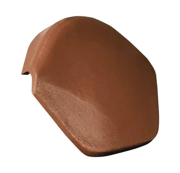 Střešní krytina Bramac uzávěra hřebene s příchytkou / STAR kaštanově hnědá, betonová (výprodej)