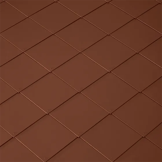Střešní krytina Cedral hladká šablona 40 x 40 cm / červená 2021, vláknocementová