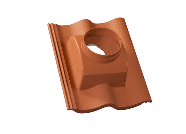 Střešní krytina KM Beta Hodonka odkouření turbokotle / Elegant cihlová