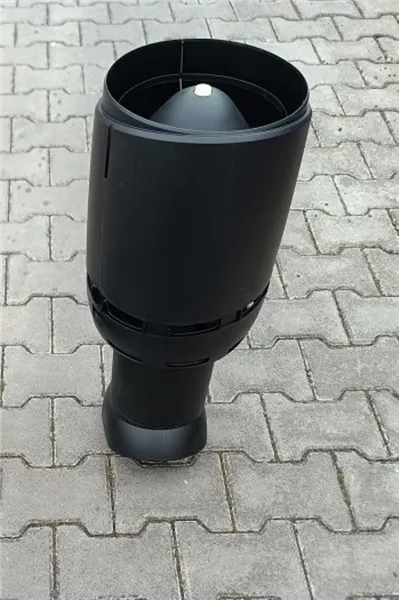 Lindab odvětrávací komínek izolovaný OKI /  RAL 9005 černá  (výprodej)