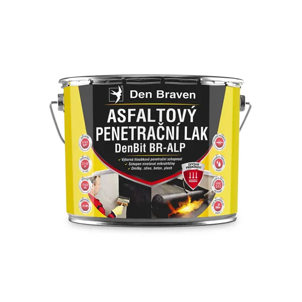 Asfaltový penetrační lak DenBit BR  /   ALP 9 kg plechovka