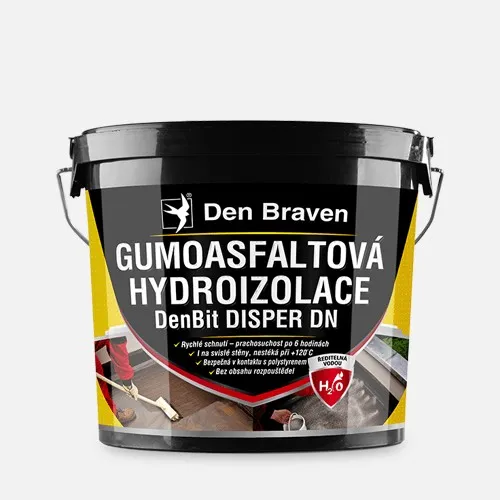 Gumoasfaltová hydroizolace DenBit DISPER DN černá 10 kg