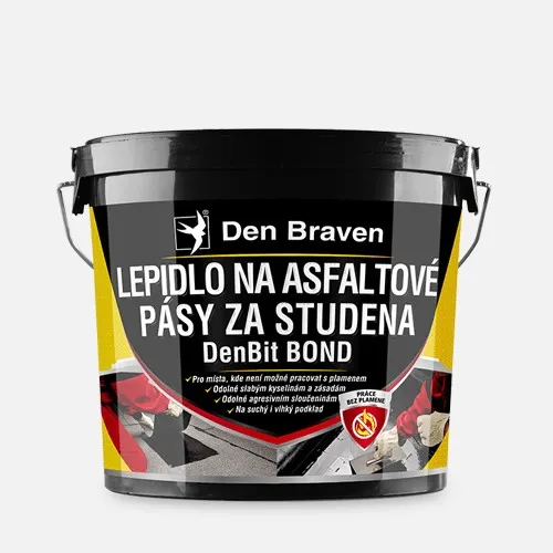 Lepidlo na asfaltové pásy za studena DenBit BOND / 5 kg kbelík