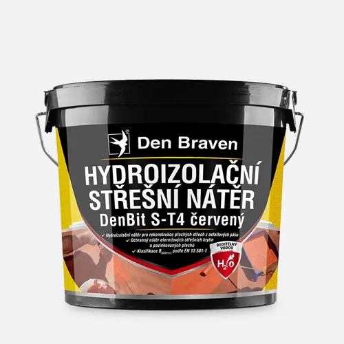 Střešní hydroizolační nátěr DenBit S-T4 12 kg kbelík