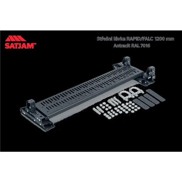 Satjam střešní lávka TAŠKA/TRAPÉZ  sada 1200mm antracit RAL 7016