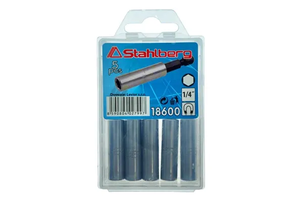 Nástavec na bity magnetický 1/4" 60 mm / 5ks