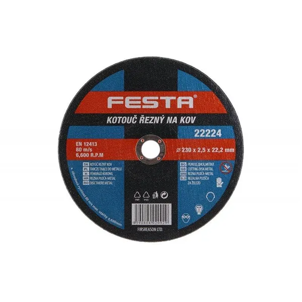 Festa řezný kotouč na kov 115 x 1,2 x 22,2 mm