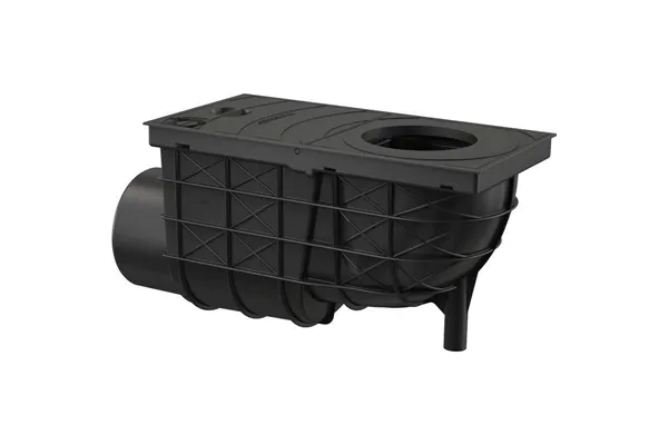Lapač střešních splavenin boční DN110 mm, černá 