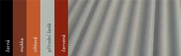 Střešní krytina Cembrit A5 vlnitá 2500 x 918 mm / přírodní šedá, vláknocementová