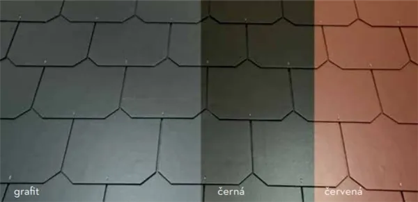 Střešní krytina Cembrit Dánský obdélník 600 x 300 mm / Betternit černý, vláknocementový