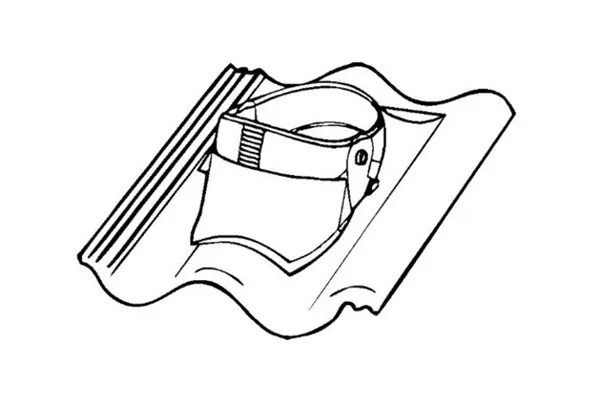Bramac Max 7° PVC prostupová taška DuroVent / černá