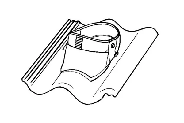 Bramac Max PVC prostupová taška DuroVent / červená