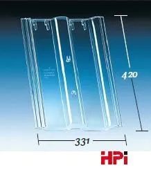 HPI plastová čirá prosvětlovací taška / Bramac Alpská, Besk, Betonpres, KM Beta