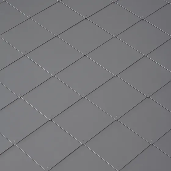 Střešní krytina Cedral hladká šablona 40 x 40 cm / světle šedá 2021, vláknocementová