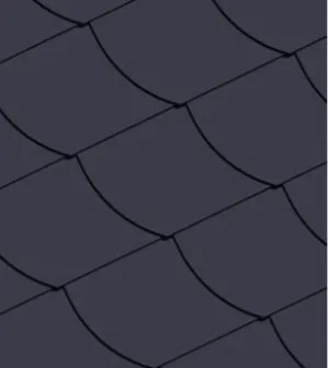Střešní krytina Cedral structur čtverec s obloukem 30 x 30 cm levý / modročerný, vláknocementový