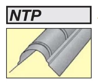 Lindab hřebenáč NTP CLASSIC 2 m / černá RAL 9005 (výprodej)