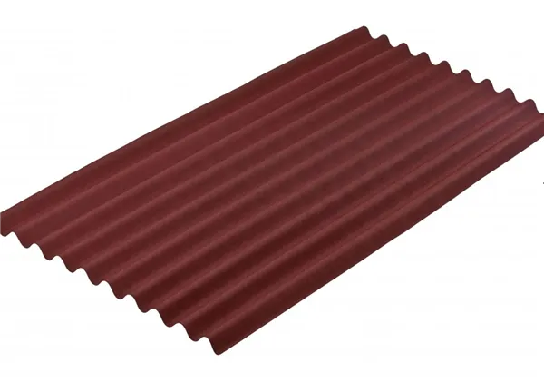 Střešní vlnitá deska ONDULINE CLASIC / 200 x 95 cm červená, asfaltová
