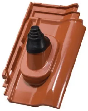 Střešní krytina Walther W6v anténní komplet / červenohnědý, hliníkový