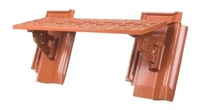 Střešní krytina Walther W6v komplet stoupací plošiny 80 cm / měděná engoba, hliníkový