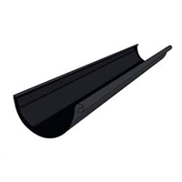 Žlab okapový 250 mm / 1 m pozink RAL 9005 černá