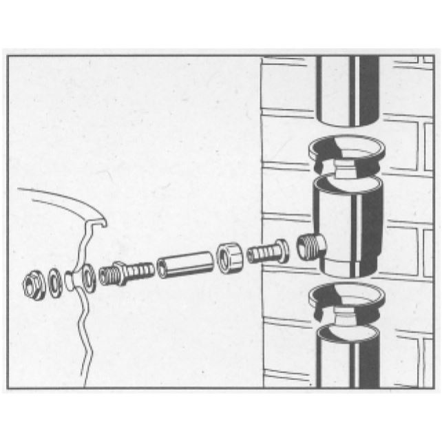 obrázek produktu Výtok do sudu hadicový 100 mm / pozink RAL 9005 (výprodej)