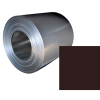 Svitek pozink 0,5 x 1250 mm oboustranný s fólií PES RAL 8017 hnědý