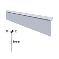 Stěnová lišta vyhnutá r.š.70 mm  /  BAUDER PVC světle šedá 7035