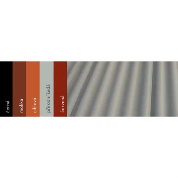 Střešní krytina Cembrit A5 vlnitá 2500 x 918 mm / přírodní šedá, vláknocementová
