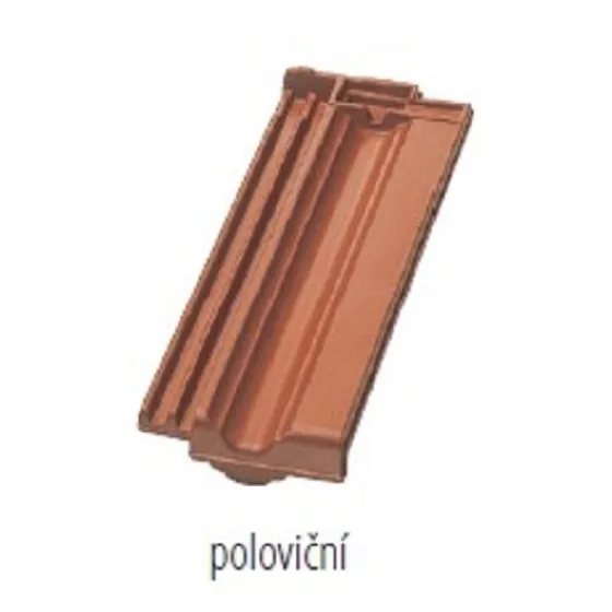 Střešní krytina Nelskamp Nibra DS10 půlka / režná, pálená (výprodej)
