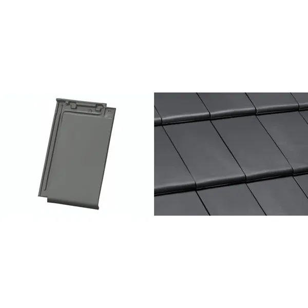 Střešní krytina Nelskamp Nibra G10 PRO základní / tmavě šedá engoba, pálená