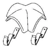 Střešní krytina Bramac rozdělovací hřebenáč s vrutem X / Standard  červenohnědý, betonový (výprodej)