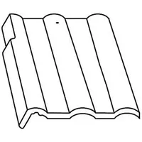 Střešní krytina Bramac krajní levá / Classic břidlicově černá, betonová (výprodej)