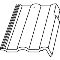 Střešní krytina Bramac Classic krajní taška pravá / Standard cihlově červená (výprodej)