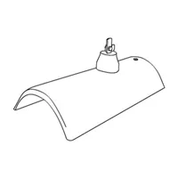 Střešní krytina Bramac hřebenáč hromosvodový s příchytkou / Standard tmavohnědý, betonový (výprodej)