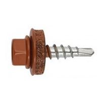 Samovrtný TEX farmáský roub s EPDM podlokou 4,8 x 20 mm / pozink RAL 8004
