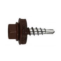 Samovrtný TEX farmáský roub s EPDM podlokou 4,8 x 35 mm / pozink RAL 9005