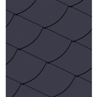 Střešní krytina Cedral hladký čtverec s obloukem 30 x 30 cm pravý / modročerný, vláknocementový