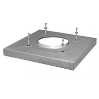 Schiedel krycí deska pro zateplení s přesahem 8cm / průměr 18 a 20 cm, nerez