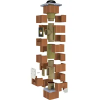 CIKO 3V SADA komínu DN 180mm připojení 90° / výška 6 m
