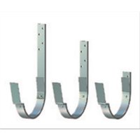 Žlabový hák s příchytným jazýčkem Lindab K 33 150 mm / RAL 7016 břidlicově šedá