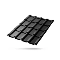 Střešní krytina Lindab Mega 40 / Premium Mat černá RAL 9005, plechová
