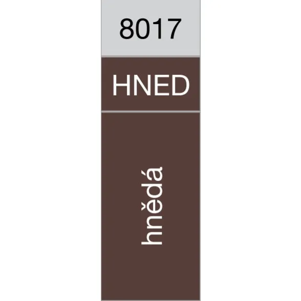 Úchyt žlabu Lindab STAG univerzální pro zpevnění / RAL 8017 hnědá